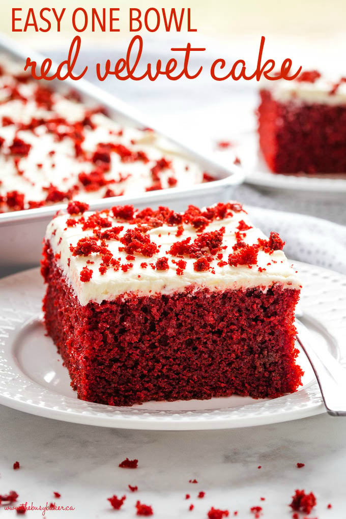 Mini Red Velvet Cake - One Dish Kitchen