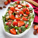 Strawberry Spinach Salad with Lemon Poppyseed Dressing