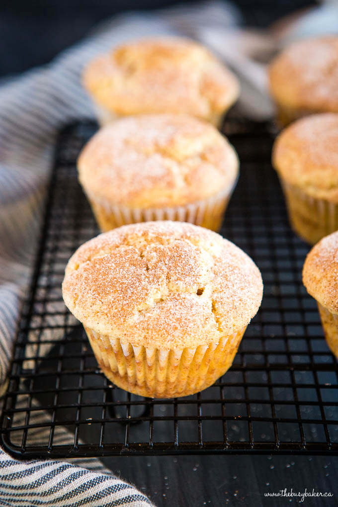 cinnamon muffin recipe photo - muffins on cooling rack