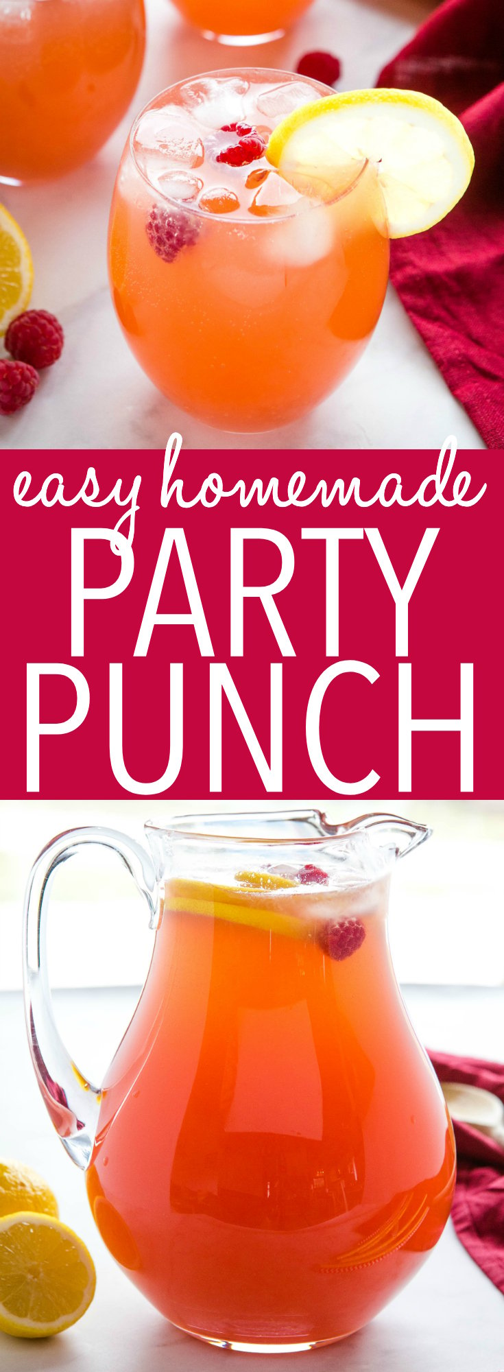 Fruity Punch Recipe - Great for Parties! - The Busy Baker