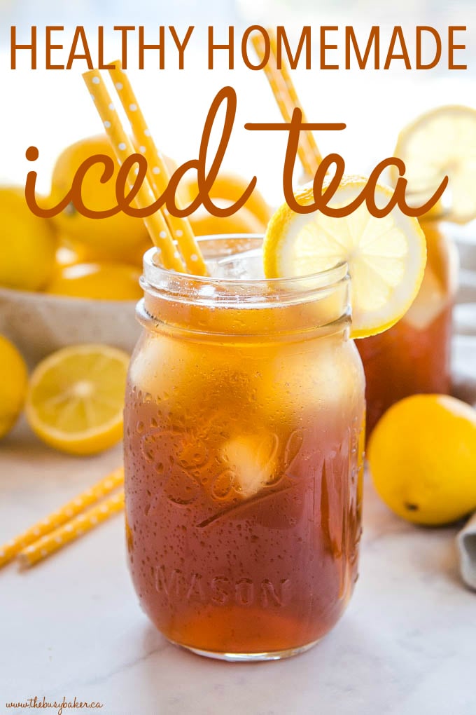 Healthy Homemade Iced Tea Refined Sugar Free