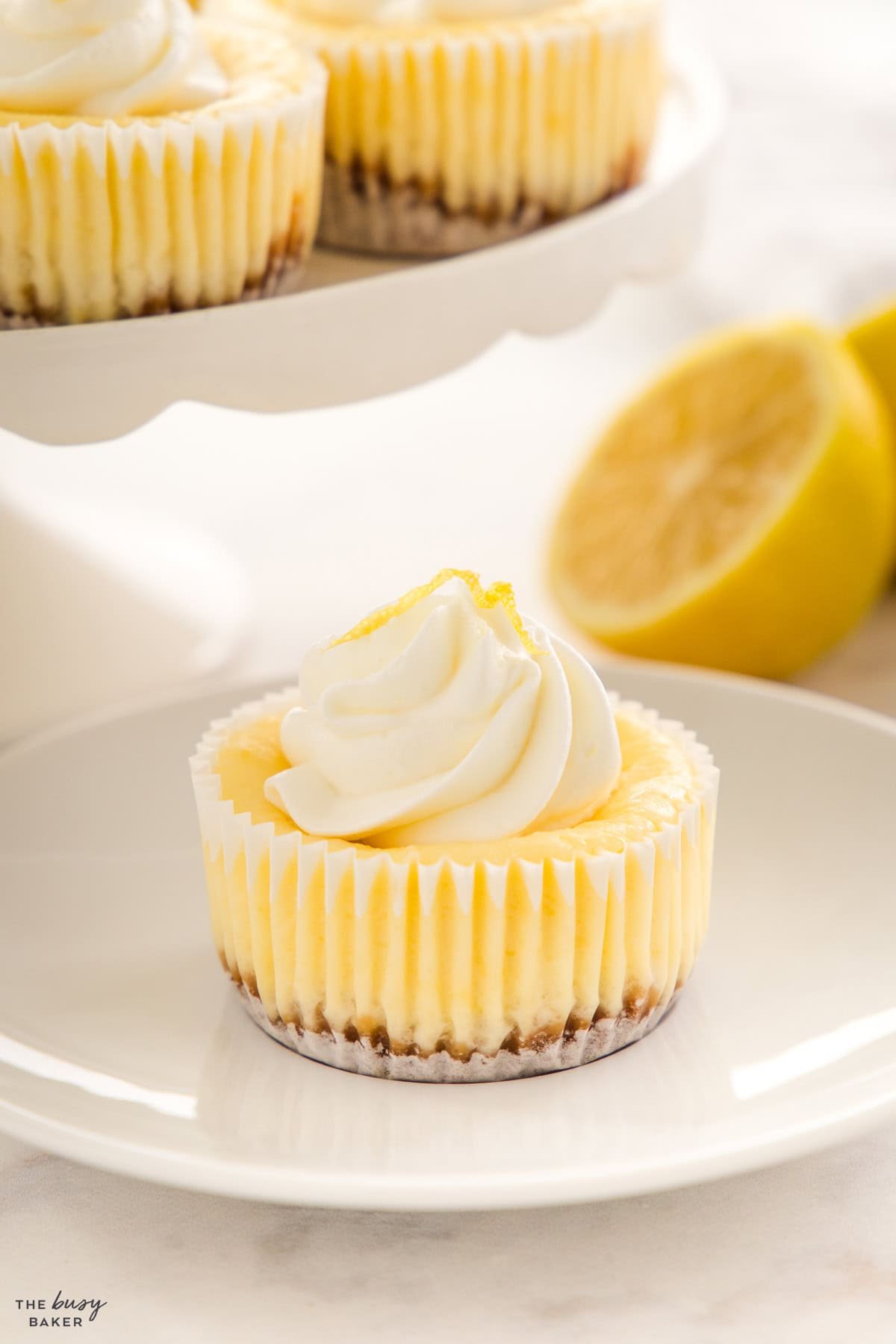 lemon mini cheesecake cups