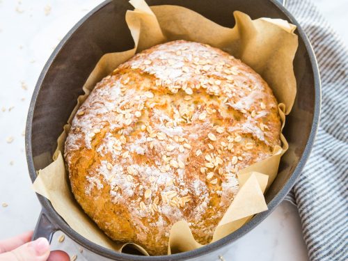 No Knead Overnight Crusty Bread – Modern Honey