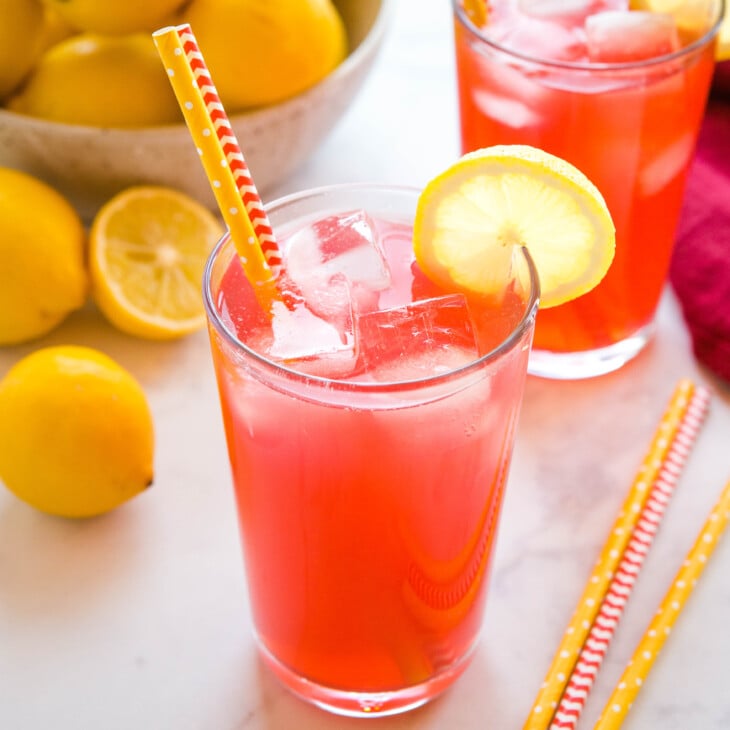 Starbucks Passion Tea Lemonade (copycat recipe) -The Busy Baker