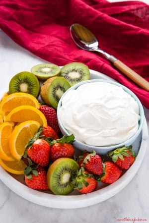 Fruit Dip {Easy Summer Dessert} - The Busy Baker