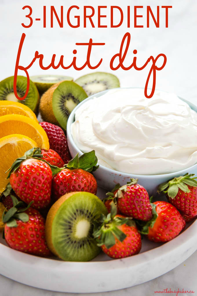 3-Ingredient Dessert Fruit Dip