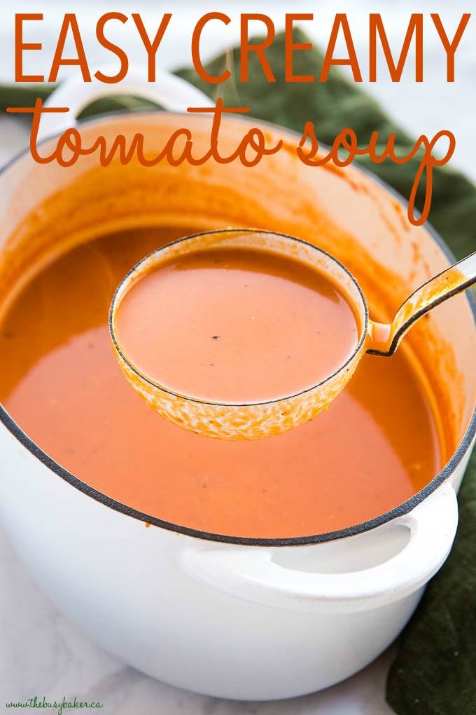 Easy Homemade Creamy Tomato Soup