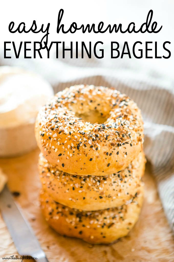 Homemade Everything Bagels - Cookie Dough and Oven Mitt