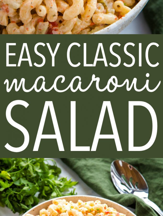 Easy Classic Macaroni Salad Summer Pasta Salad The Busy Baker 5445