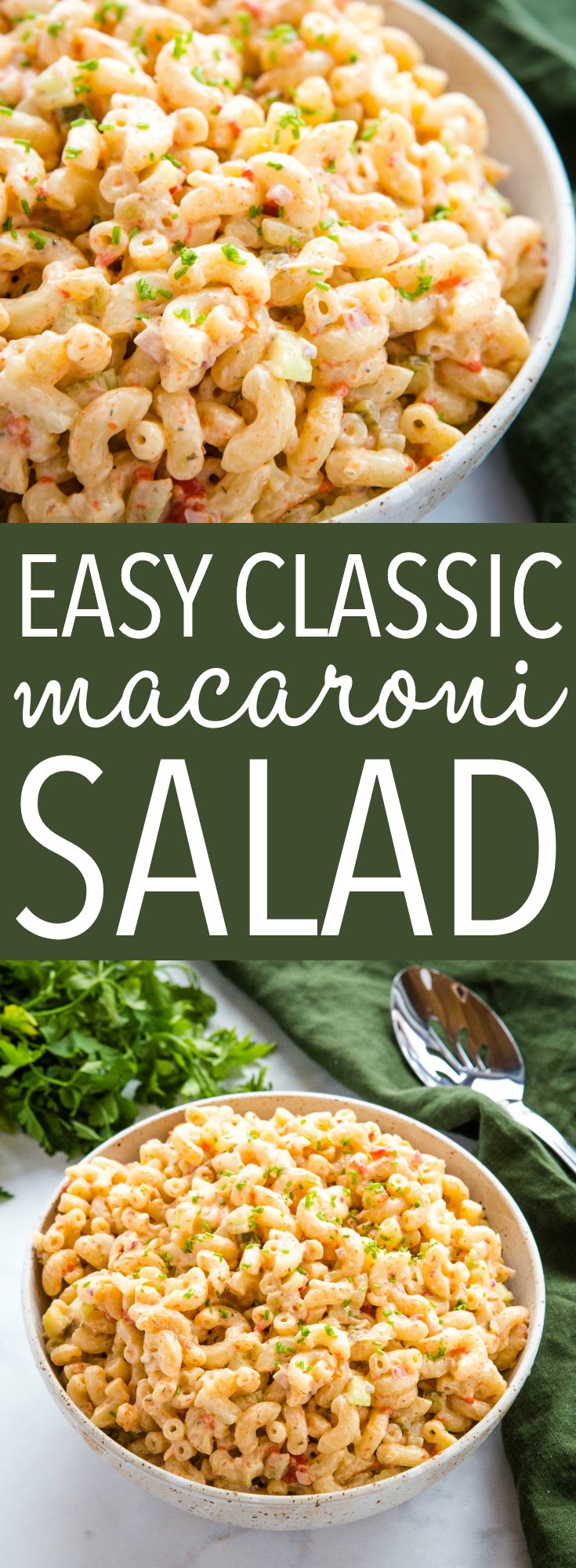 Easy Classic Macaroni Salad Recipe Pinterest 