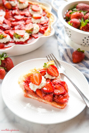 Fresh Strawberry Pie - The Busy Baker