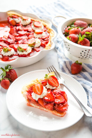 Fresh Strawberry Pie - The Busy Baker