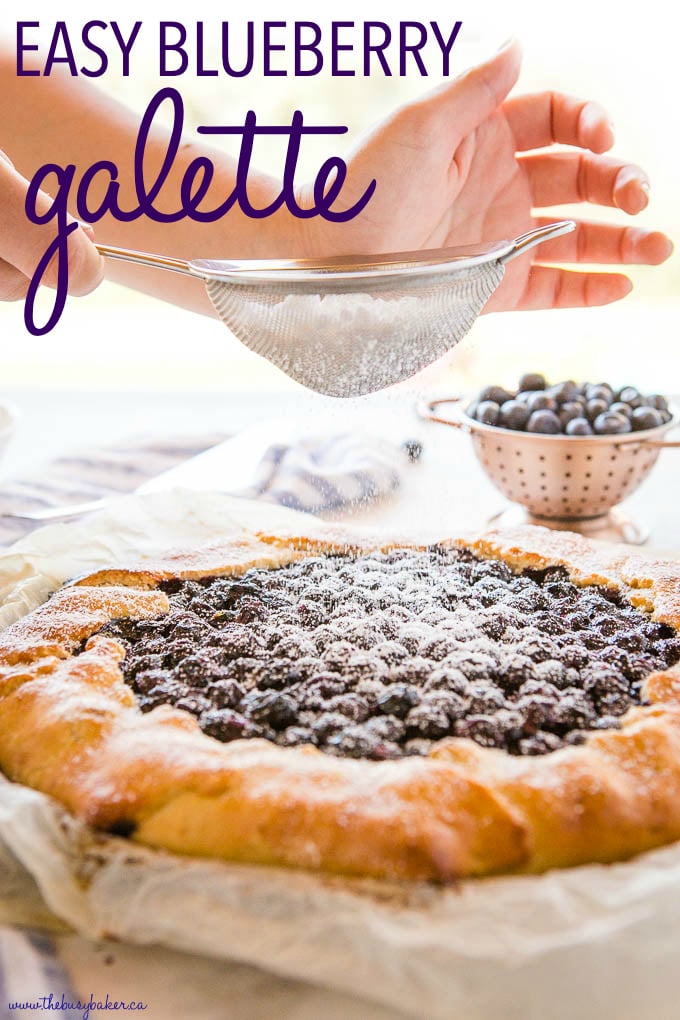 Easy Homemade Blueberry Galette