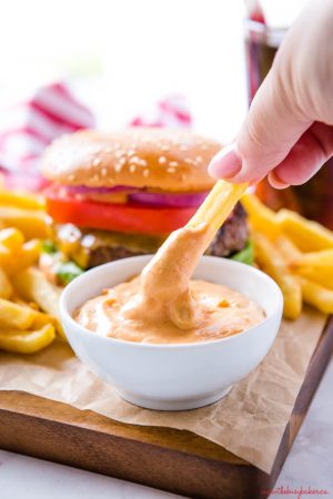 Best Ever Homemade Burger Sauce - The Busy Baker