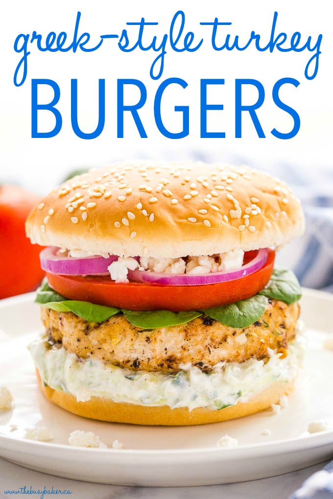 Greek-Style Turkey Burgers