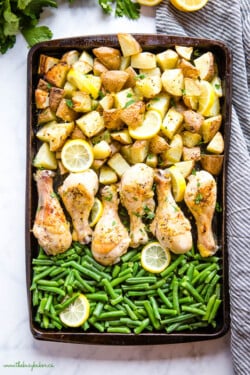 Easy Lemon Pepper Sheet Pan Dinner - The Busy Baker