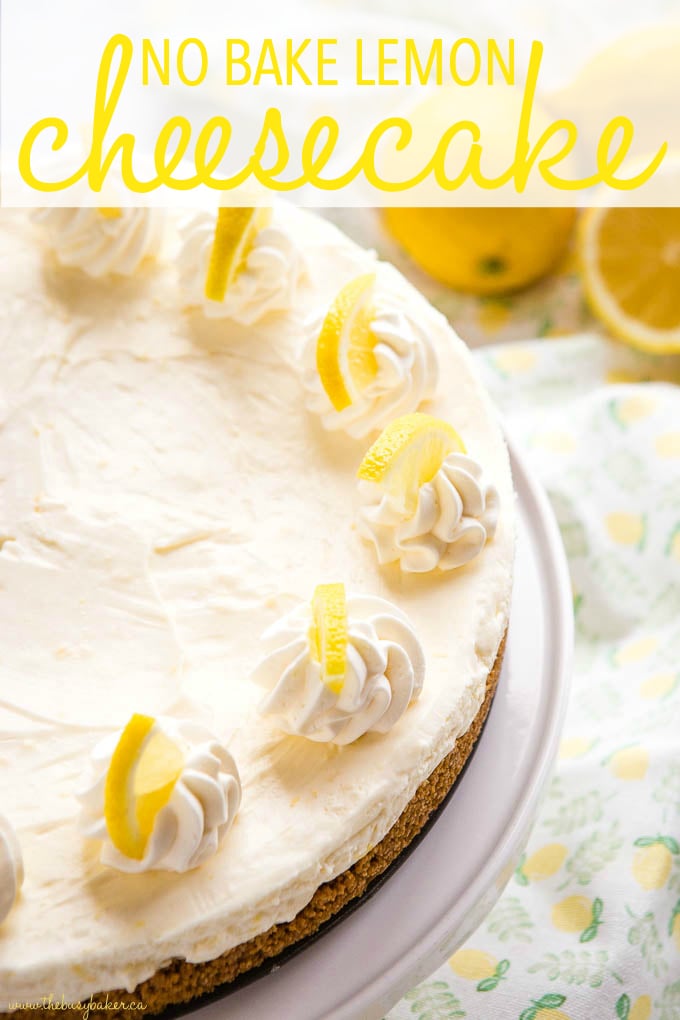 No Bake Lemon Cheesecake