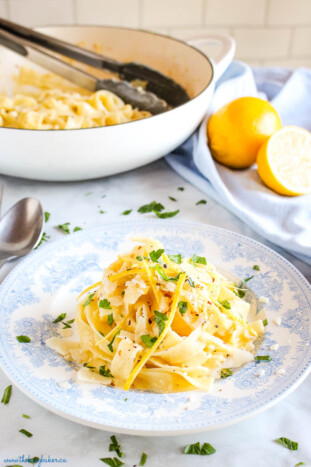 Quick and Easy Pasta al Limone - The Busy Baker