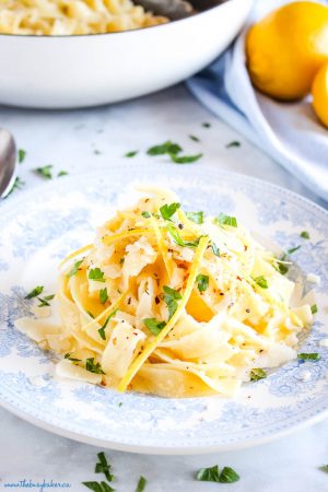 Quick and Easy Pasta al Limone - The Busy Baker