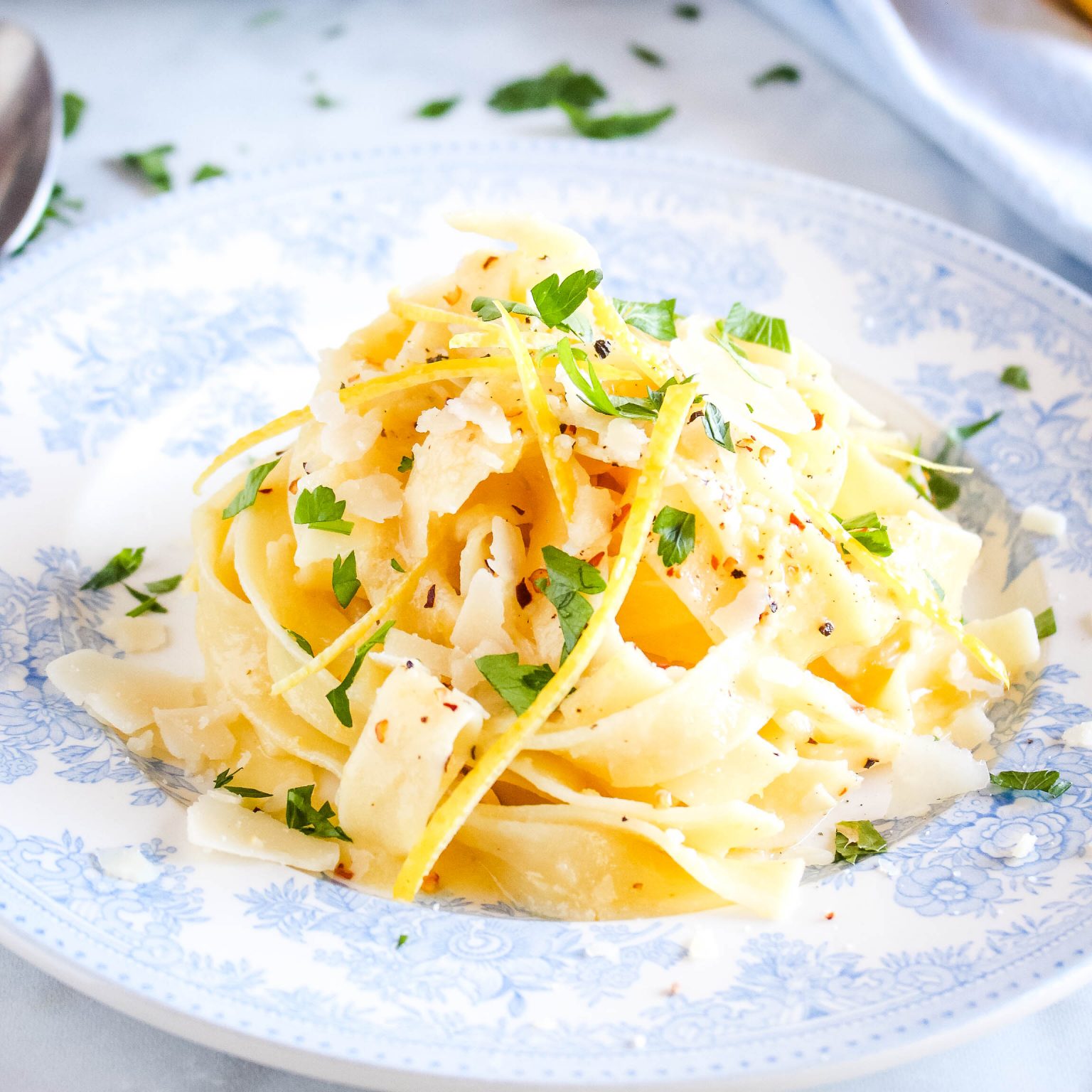 Quick and Easy Pasta al Limone - The Busy Baker