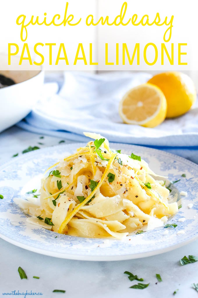 Quick and Easy Pasta al Limone - The Busy Baker