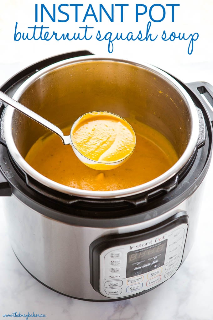 Instant Pot Creamy Butternut Squash Soup Recipe