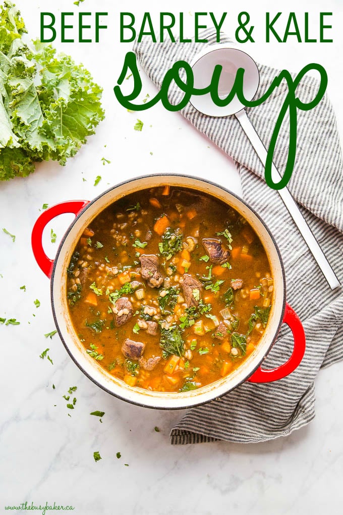 Beef Barley Soup with Kale
