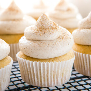 Chai Spice Cupcakes with Cinnamon Frosting