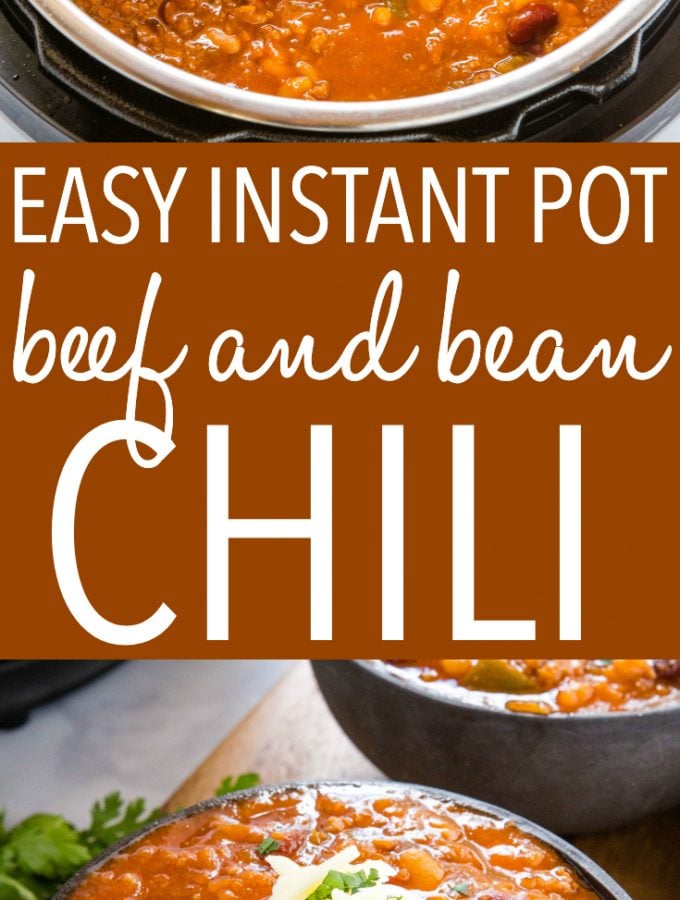 Instant Pot Beef And Bean Chili {Easy Meal} - The Busy Baker