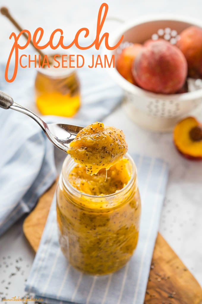 Healthy Chia Seed Peach Jam