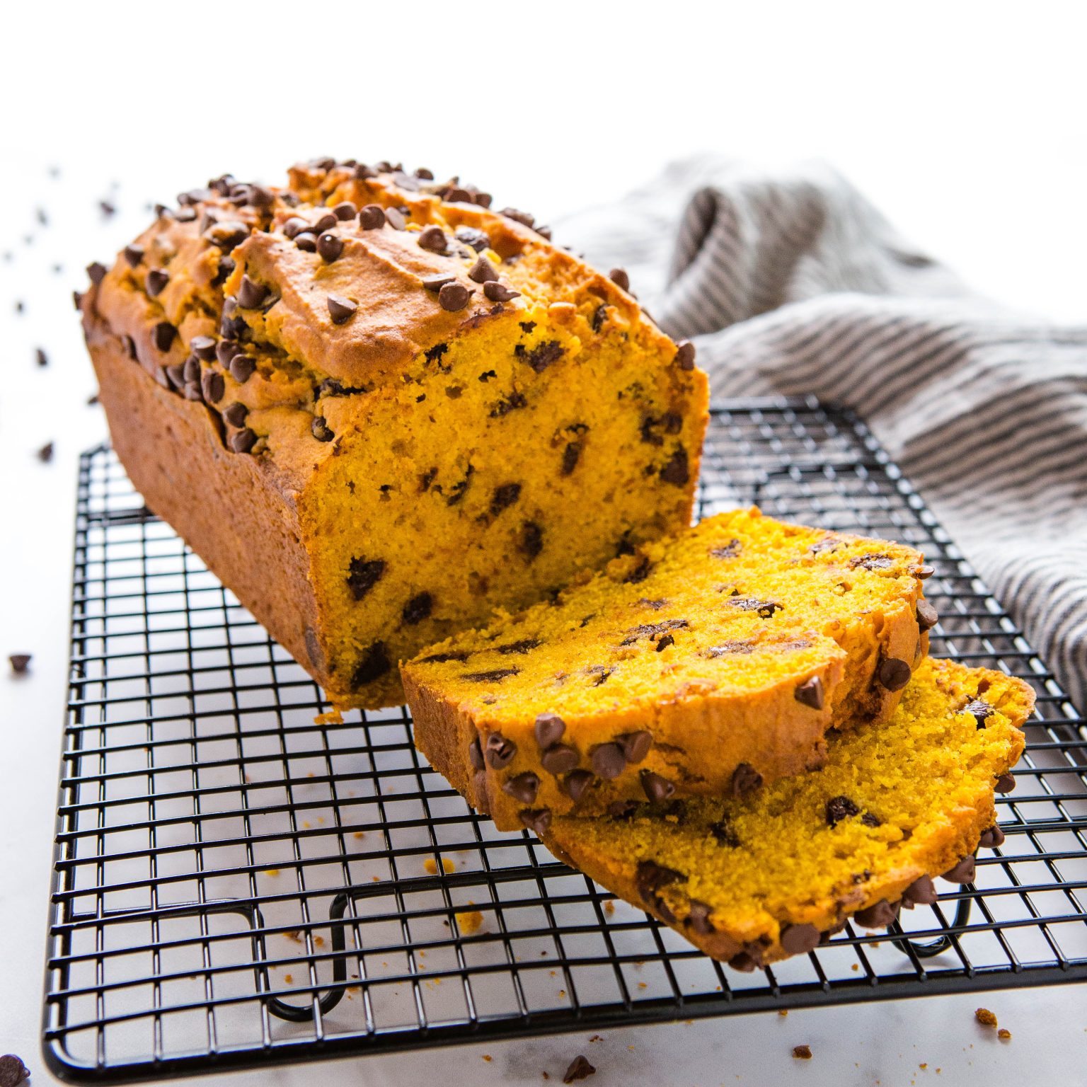 Best Ever Chocolate Chip Pumpkin Bread - The Busy Baker