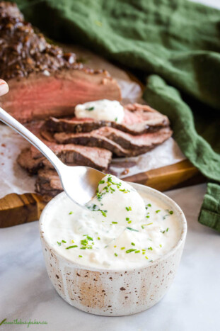 Best Ever Easy Horseradish Sauce {Steakhouse Style} - The Busy Baker