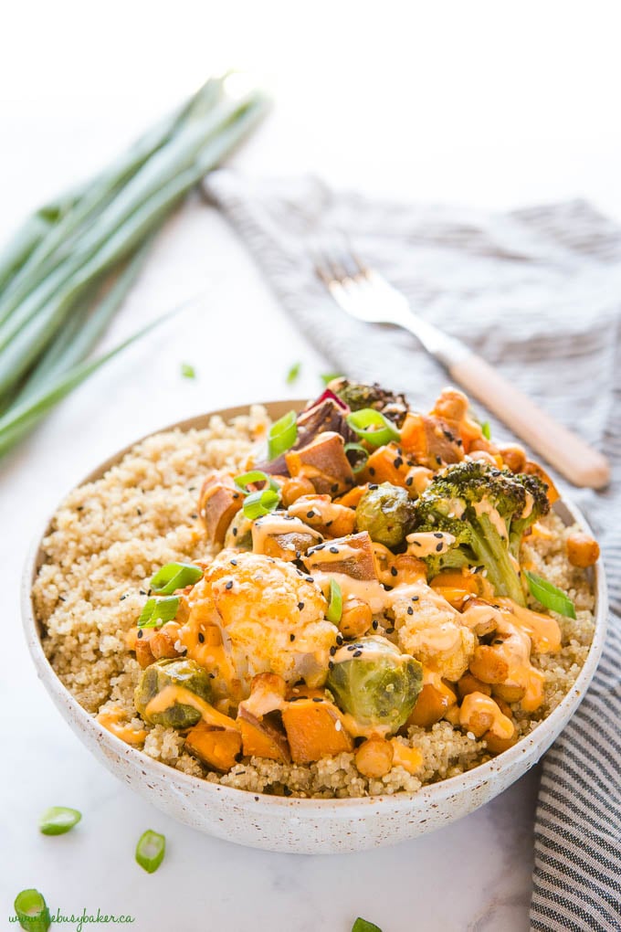 Roasted Vegetable Quinoa Bowls