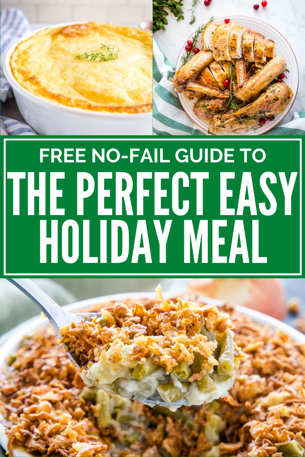 FREE No Fail Guide to the Perfect Easy Holiday Meal! Recipes and Pro Tips! Sign up at thebusybaker.ca! #holiday #christmas #thanksgiving #meal #sidedishes #entertaining #family #christmasdinner via @busybakerblog