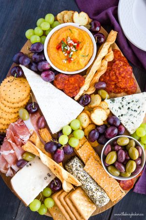 Easy Charcuterie Board {Simple Appetizer} - The Busy Baker