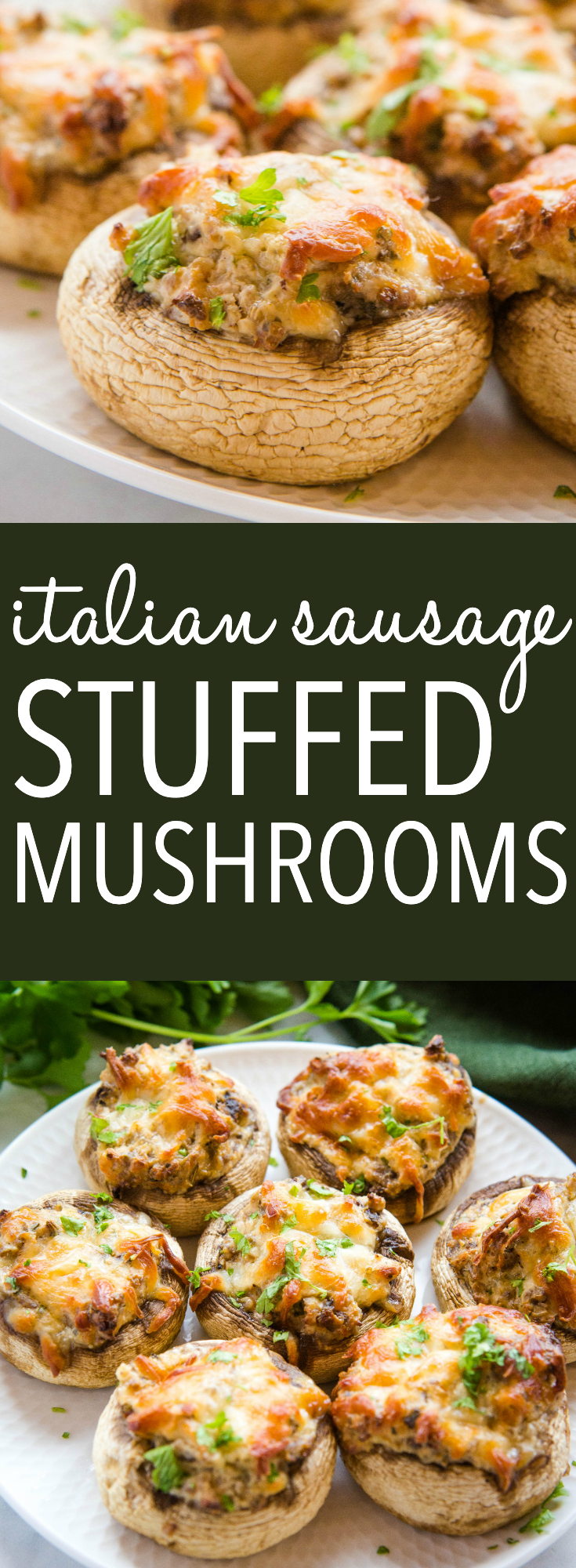 Italian Sausage Stuffed Mushrooms Recipe Pinterest