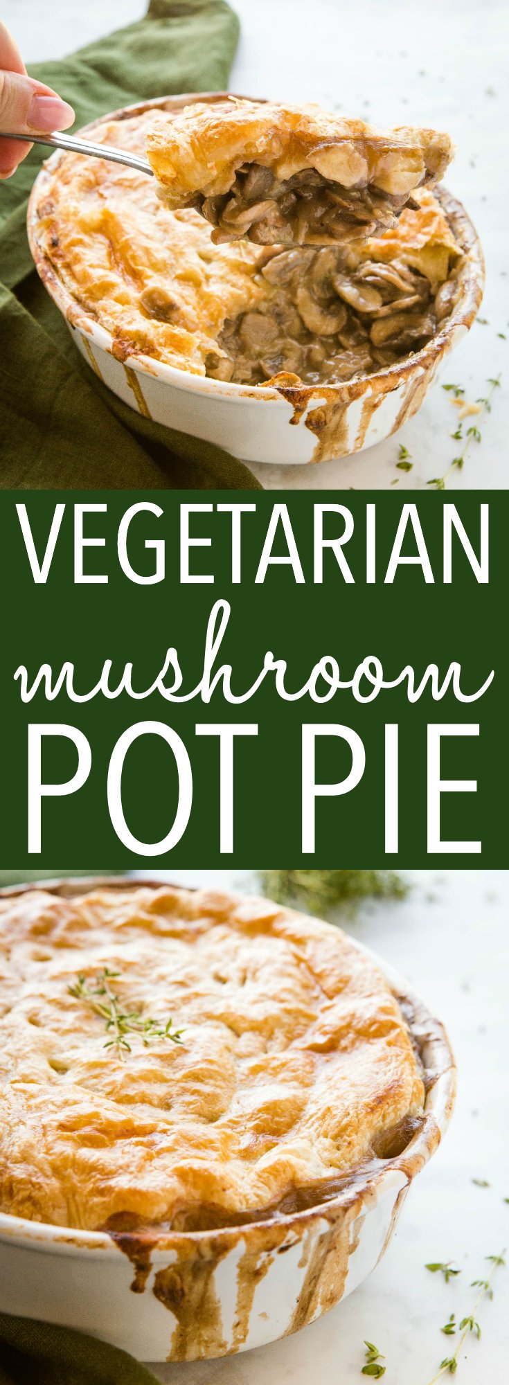 Vegetarian Mushroom Pot Pie Recipe Pinterest