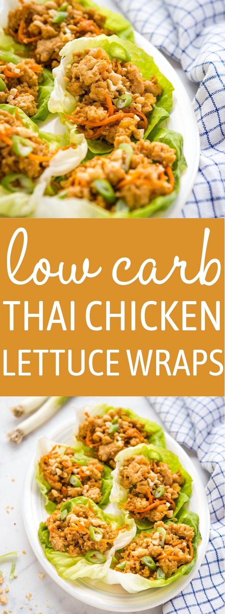 Low Carb Thai Chicken Lettuce Wraps Pinterest Recipe