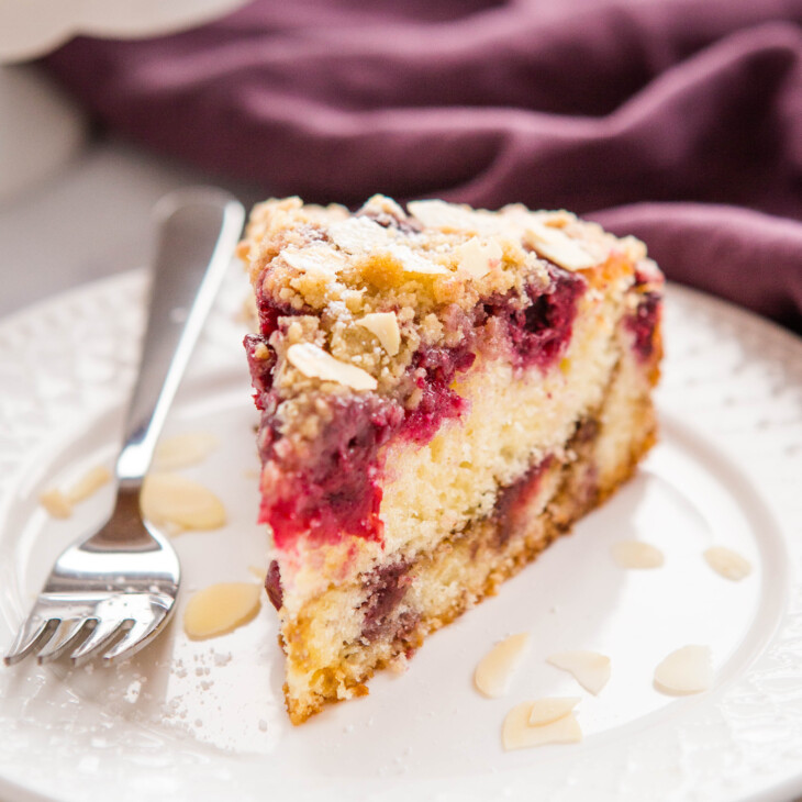 Cherry Almond Coffee Cake Easy Dessert The Busy Baker