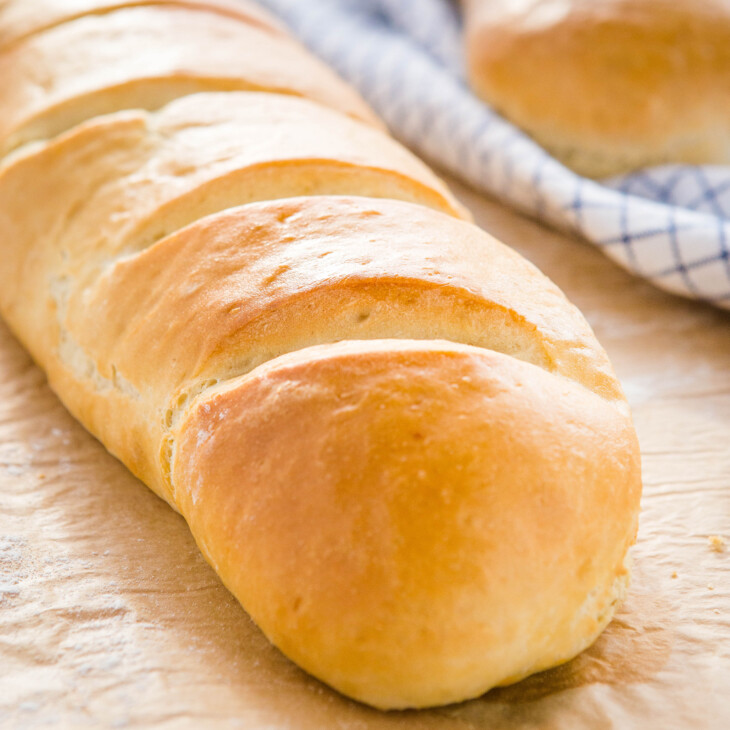 Easy Homemade French Bread {bakery-style} - The Busy Baker