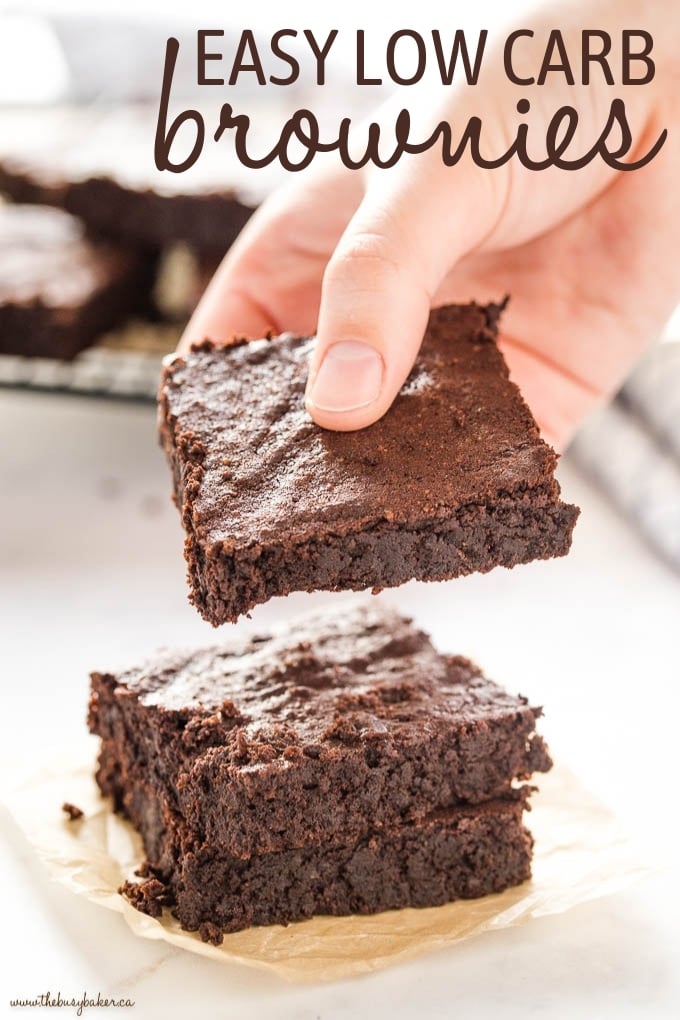 Easy Low Carb Brownies {Keto Dessert} The Busy Baker