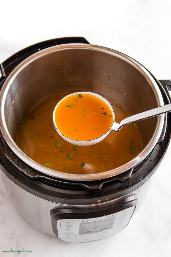 Instant Pot Chicken Stock {Easy Recipe} - The Busy Baker