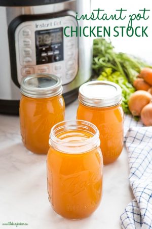 Instant Pot Chicken Stock {Easy Recipe} - The Busy Baker