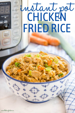 Instant Pot Fried Rice with Chicken - The Busy Baker