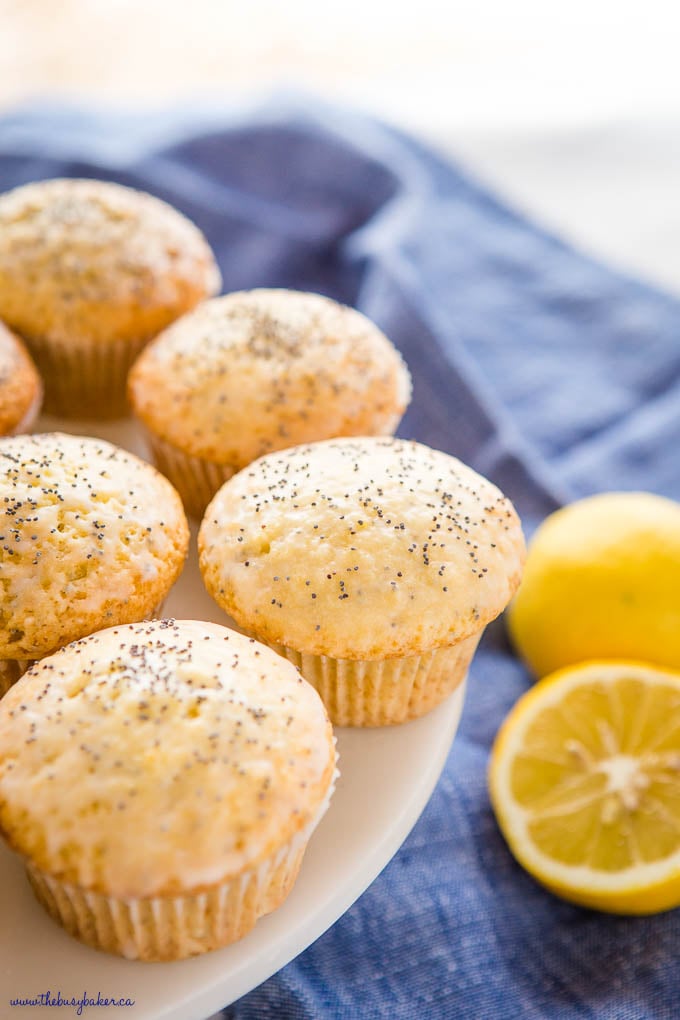 lemon muffins with poppy seeds