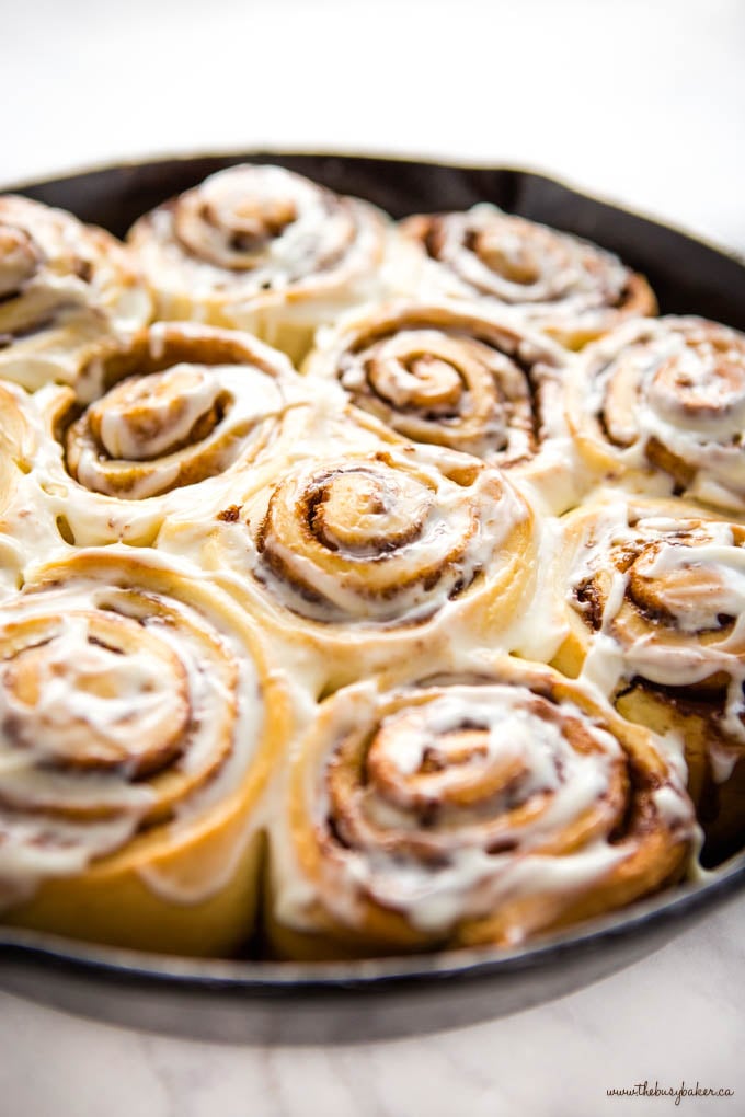 one hour cinnamon rolls with cream cheese frosting 