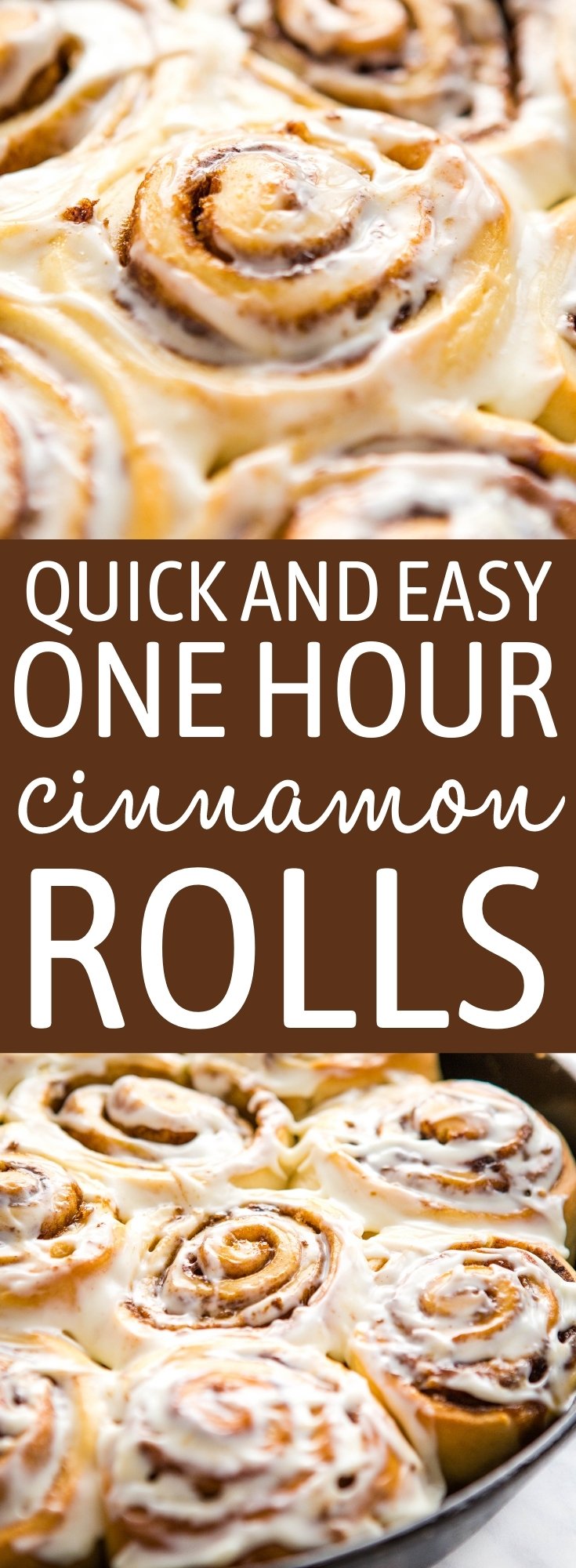 These Quick & Easy Cinnamon Rolls are the BEST simple cinnamon rolls to make in only 1 hour - with my pro tips and tricks! Fluffy, sweet and delicious with an easy cream cheese frosting! Recipe from thebusybaker.ca! #cinnamonrolls #onehourcinnamonrolls #easycinnamonrolls #quickcinnamonrolls #dessert #breakfast #brunch #easyrecipe #baking via @busybakerblog