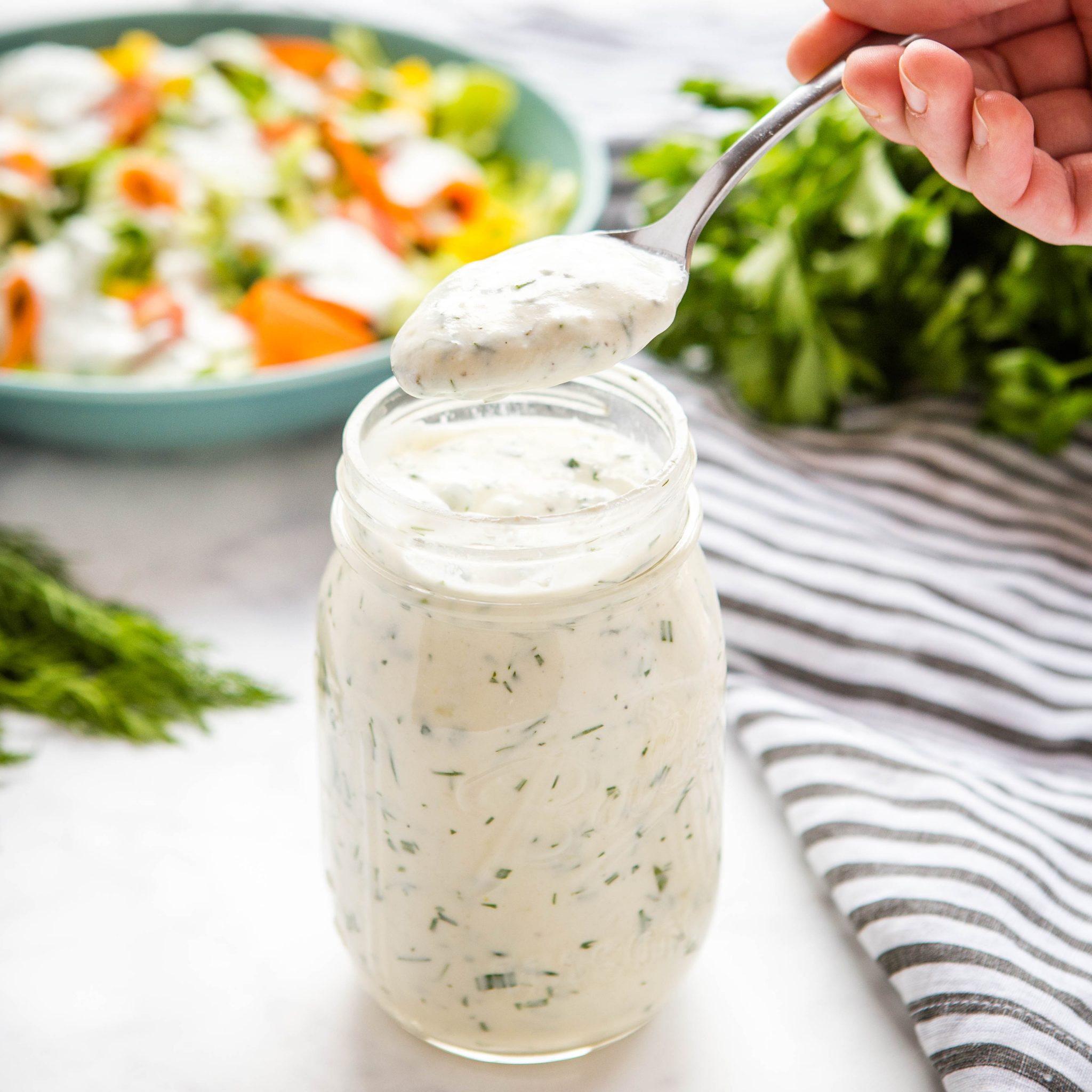 Homemade Ranch Dressing {Easy to Make!} - The Busy Baker
