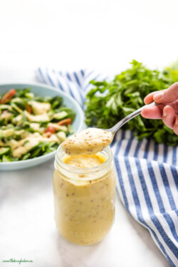 Honey Mustard Salad Dressing {5 Ingredients!} - The Busy Baker