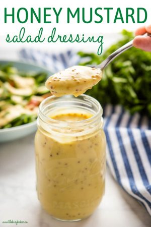 Honey Mustard Salad Dressing {5 Ingredients!} - The Busy Baker